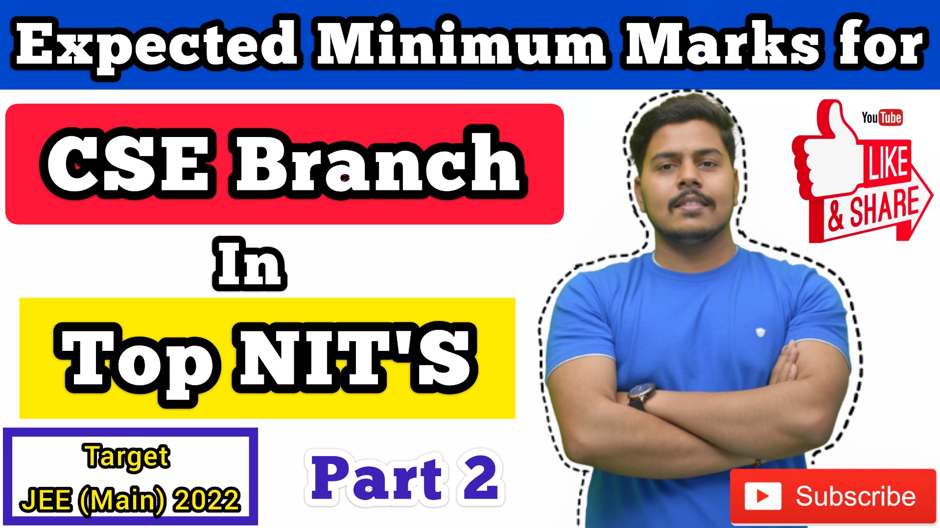 Expected Marks in JEE(Main) to get CSE branch in Top NIT's